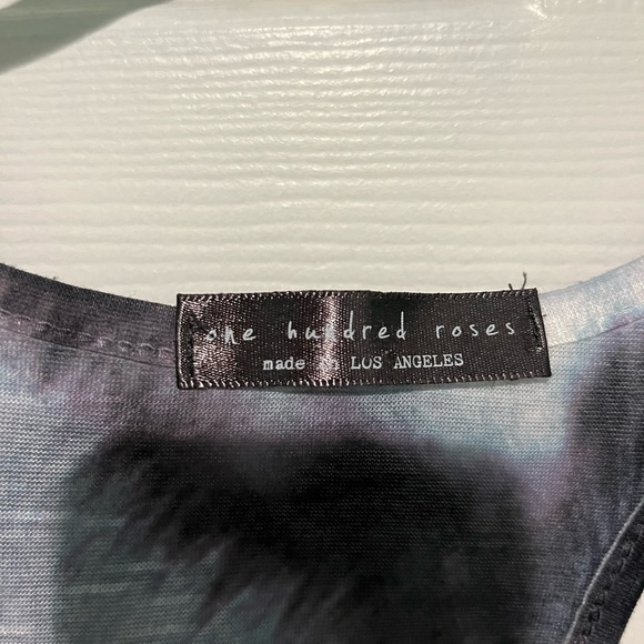 One Hundred Roses Jaguar Print Tank. - Picture 4 of 5